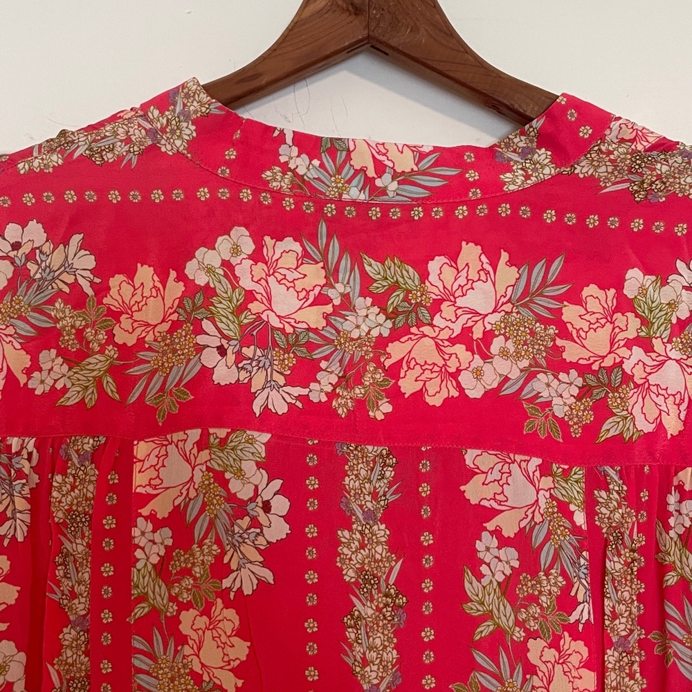 New Taj by Sabrina Camilla Floral Longsleeve Mini Dress size Small - Picture 10 of 12